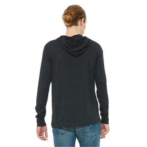 เสื้อผ้าใบแบบสวมหัวเบลล่า + เสื้อ3512ผ้าใบใส่ได้ทั้งชายและหญิงเสื้อมีฮู้ดแขนยาว-ถ่านสีดำสามส่วน - Product Image 3