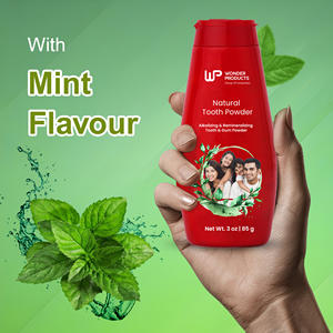 Meilleure vente de poudre de dentifrice 85gm pour tous les groupes d'âge Soins bucco-dentaires disponible au prix de gros avec logo personnalisé - Product Image 3