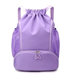 Sac à dos de sport en tissu à cordon de serrage de grande capacité pour le basket-ball de football Sports de plein air et randonnée - Product Image 2