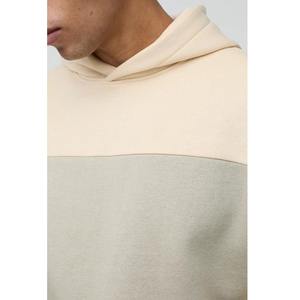 Sudadera con capucha cómoda para hombre al por mayor, nuevo diseño de bloques de color a la moda, logotipo bordado personalizado, estilo informal de Hip Hop - Product Image 5