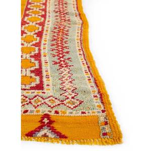 Alfombras de Lana Anudadas a Mano Nuray, Patrón Geométrico Rojo y Naranja, Gran Tamaño 9x12 para Decoración de Sala de Estar -Pae-145 - Product Image 4