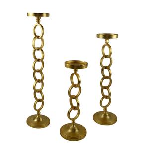 Golden Theme Metal Candle <b>Holder</b> <b>Gold</b> Painted New Style Single Candle Stand for Home Villa Dinner and Wedding Decor Candle Stand - Product Image 2