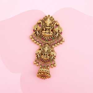 Broche à cheveux antique en cristal 189189, en laiton plaqué, motif insecte, cœur et chiffres, style mignon, pour mariage, fête ou cadeau - Product Image 2