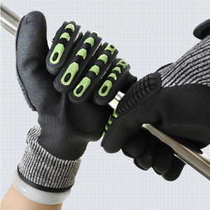 TPR petrol sahası inşaat endüstriyel kesim dayanıklı koruma guantes de impacto emniyet mekanik çalışma darbe eldiven - Product Image 5