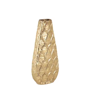 Alta calidad oro moderno sala de estar Mesa decoración flor Metal jarrones tradicional Metal florero artesanías indias - Product Image 1
