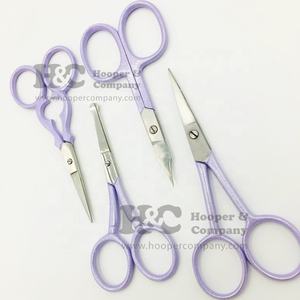 Tijeras con logotipo de acero inoxidable personalizables para manicura, Tijera para cutículas, hoja recta, mango afilado para dedos, diseño sostenible - Product Image 6