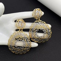 Ensemble de bijoux fantaisie pour femmes, design bicolore unique, collier ras du cou, boucles d'oreilles, bracelet, bague, grand ensemble de 4 pièces, vente en gros