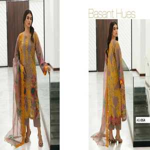 ชุดปักลายบนสนามหญ้าสำหรับผู้หญิง,ชุดสวมใส่สบายๆดูสวยงามมีสไตล์ชุด3ชิ้นสไตล์ปากีสถานและอินเดียโดย CHARIZMA - Product Image 2