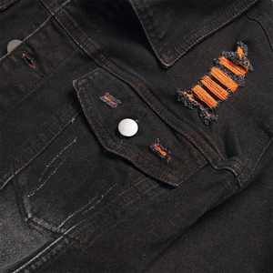 Veste en jean denim chaude pour hommes d'hiver pour adultes, vêtements d'extérieur décontractés, col rabattu, style côtelé, veste d'hiver grande taille - Product Image 4