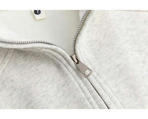 Fit Comfortable <b>Half</b> <b>Zip</b> up Stand Collar Drop Sleeve Quarter <b>Zip</b> Plain Cotton Polyester <b>Sweatshirt</b> <b>Men</b> - Product Image 6