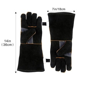 Gants de soudage Fournisseur pakistanais Bon prix Gants de soudage en cuir de sécurité pour les mains pour hommes Fabriqué au Pakistan - Product Image 3