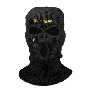 Masque de ski personnalisé 3 trous hiver chaud moto coupe-vent masque de ski personnalisé cagoule intégrale chapeau brodé tricoté vente en gros - Product Image 6