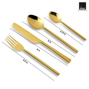 Collection de couverts en acier inoxydable au fini mat de style Darwin pour les événements de restaurant, les fêtes et les repas. - Product Image 6