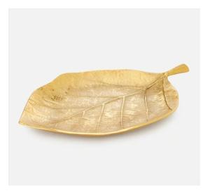 Nouveau plateau de service fantaisie en forme de feuille Forme personnalisée avec poignée en métal Plateau de service en aluminium fait main à bas prix pour un usage quotidien - Product Image 3