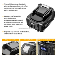 Batterie lithium-ion 18V 5Ah avec affichage numérique, batterie de remplacement rechargeable pour outils électriques sans fil, usine OEM ODM