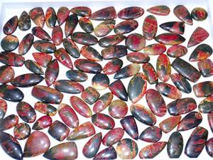 Natural Cherry Creek Jasper piedras preciosas sueltas venta al por mayor lote mezcla forma Cherry Creek Jasper cabujón piedras preciosas sueltas hacer joyería - Product Image 6