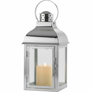 Lanterne en verre et fer finition cuivre de luxe, porte-bougie décoratif pour l'intérieur et l'extérieur, maison, jardin, centre de table de mariage au meilleur prix - Product Image 6