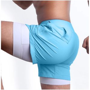 Pantalones cortos deportivos de alta calidad para hombre, pantalones cortos de malla de cintura media, bolsillo de entrenamiento de gimnasio personalizado para baloncesto, pantalones cortos de poliéster para hombre - Product Image 6