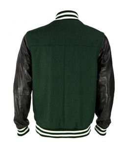 Chaquetas Vintage de Béisbol con Letras para Hombre, Chaqueta de Lana Chenille, Bordado con Logotipo Personalizado, Diseño de Retazos, Manga Larga de Cuero Fina para Invierno - Product Image 3