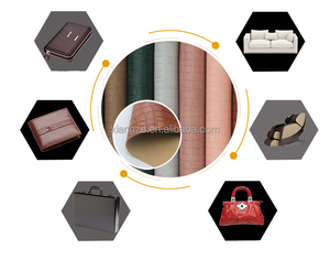 <span class=keywords><strong>Tissu</strong></span> <span class=keywords><strong>fantaisie</strong></span> en similicuir crocodile de couleur unie résistant à l'eau pour la fabrication de portefeuilles - Product Image 6