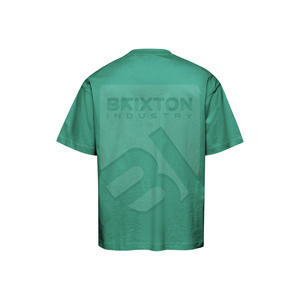 T-shirt de luxe pour homme à col rond, coupe oversize, épaules tombantes, 100 % coton, motif uni, design de logo personnalisé, tricoté, streetwear vierge - Product Image 2