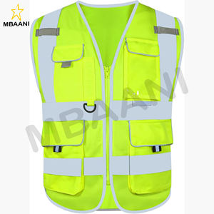 Chaleco de Seguridad de Alta Visibilidad, Chalecos Reflectantes de Construcción para Hombres y Mujeres con Bolsillos - Product Image 1