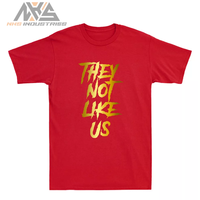 Prix de gros Nouveau design Qualité de luxe Logo personnalisé T-shirt graphique pour homme « They Not Us » Décontracté Coton Écologique Respirant