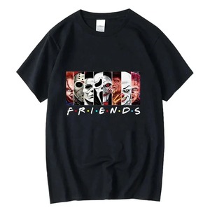 Camiseta de Verano para Hombre, Holgada, 100% Algodón, Estampada, Cuello Redondo, Informal, Nueva - Product Image 1