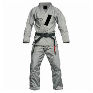 Couleur personnalisée 100% coton BJJ GI uniforme léger et respirant avec logo avant Service OEM pour vêtements d'arts martiaux - Product Image 1