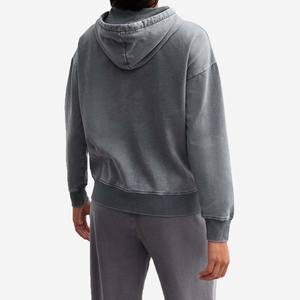 Logo personnalisé Vintage 2026 lavage à l'acide 2 en 1 lourd hiver sweat à capuche zippé pour les femmes 100% coton - Product Image 4