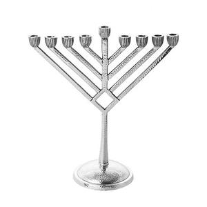 Bougeoir décoratif Hanukkah en métal aluminium Bougeoir Menorah à 9 piliers Nouveau design décoratif - Product Image 5