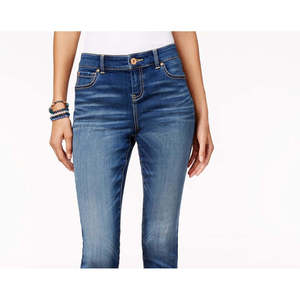 INC International Concepts Jeans da donna taglia piccola 6 blu skinny a tubino in denim elasticizzato traspirante, stile semplice e alla moda - Product Image 2