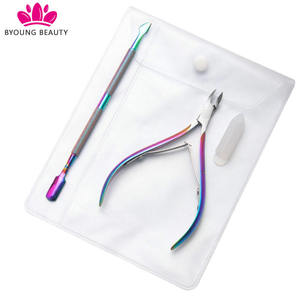 ANAAIF High Quality Professional New Fashion Cuticle Nipper <b>Nail</b> Pusher Sets <b>for</b> Fingers and <b>Toes</b> Curved Blade Cuticle <b>Clippers</b> - Product Image 4