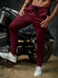 Pantalon de jogging en coton polaire de haute qualité pour hommes, pantalon de survêtement décontracté pour les sports d'hiver et le fitness avec logo personnalisé - Product Image 2