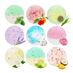 Bombe de bain premium à la canneberge, faite à la main, 180g, OEM ODM, marque privée, bombes effervescentes au sel marin, fabricant cosmétique UE, vente en gros, en vrac - Product Image 5