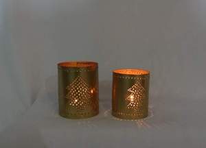 Portavelas de Metal de alta calidad, recipiente votivo de lujo con forma de T ligera, vela vacía, para fiestas y eventos - Product Image 5