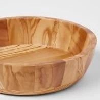 Tazón de madera hecho a mano con madera de acacia para ensaladas, frutas, pasta, aperitivos, estilo rústico, para la cocina, decorativo, para servir, vajilla. - Product Image 2