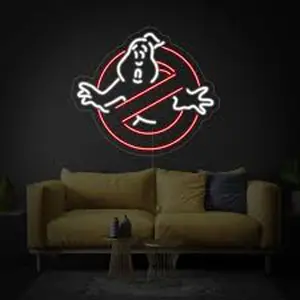 Ghostbusters Custom LED Neon Sign - Flex Neon Lights for Movie Fans Decor-Adicionar personagem ao seu espaço com icônico Neon Signage