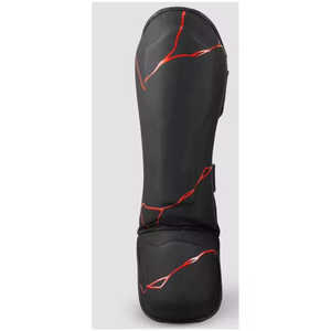 Protège-tibias MMA en cuir PU premium personnalisés avec fermeture à boucle et crochet pour la protection du cou-de-pied, du pied et de la jambe, protège-tibias de football légers - Product Image 4