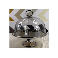 Soporte para Pastel de Aluminio Ecológico de la Mejor Calidad con Cubierta de Vidrio, Personalizable, Diseño Fantástico, Accesorios para Servir Pasteles