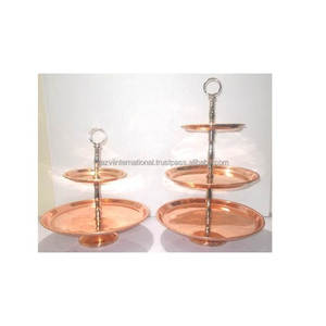 Natural Metal <b>3</b>-<b>Tier</b> <b>Cake</b> <b>Stand</b> Ins Copper Plating Custom Size Stainless Steel Sustainable <b>Cake</b> Tool Boxed Packaging - Product Image 5