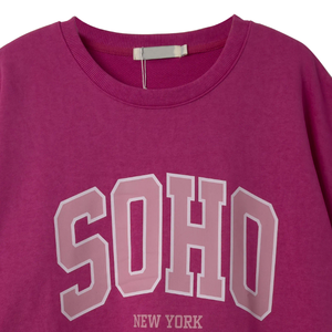 Sweat-shirt chauffant pour femme en tricot d'hiver en polyester/coton de qualité supérieure, personnalisable, manches chauve-souris, capuche, transfert thermique sur le devant - Product Image 3