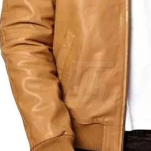 Veste en cuir classique de couleur personnalisée pour hommes avec design à coupe ajustée et veste d'hiver à coutures durables pour hommes - Product Image 5