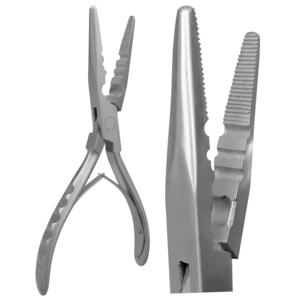Pinzas Ergonómicas de Acero Inoxidable para Extensiones de Cabello, con Mandíbula Dentada, Herramienta de Aplicación de Microperlas, Uso en Salón, Modelo IFM Brothers 0044 16cm - Product Image 1