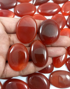 Cabochon de cornaline naturelle, pierre précieuse en vrac, fait à la main, vente en gros, cabochon pour enroulement de fil, guérison des chakras - Product Image 6