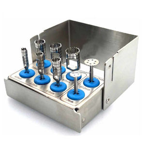 Kit de Fresas de Trepanación Dentales de Acero Inoxidable Manual Personalizado OEM, Juego Completo de Fresas de Sierra, Bloque de Fresas Gratis, Herramientas Quirúrgicas Dentales - Product Image 5