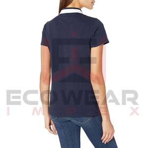 Polos transpirables para mujer, precio al por mayor, ropa de mujer de Color sólido, polos de talla grande, polos personalizados para mujer - Product Image 3