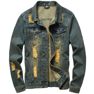OEM Service Men's Denim <b>Jackets</b> <b>Long</b> Sleeves Multi Pockets <b>Waterproof</b> Breathable High Street Style Fashionable <b>jacket</b> for men - Product Image 5