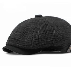 Custom Fashionable and Attractive Faux <b>Jute</b> <b>Fabric</b> Blank No Button Baseball Cap Tennis Hat - Product Image 1