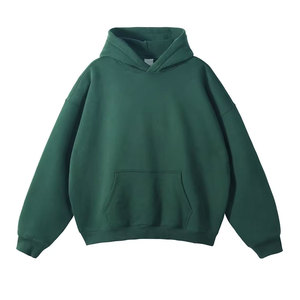 OEM invierno algodón hombres 400 Gsm Hoody venta al por mayor Color sólido personalizado Pr ivate etiqueta para la marca de calidad Algodón polar pulóver Sudadera con capucha - Product Image 5